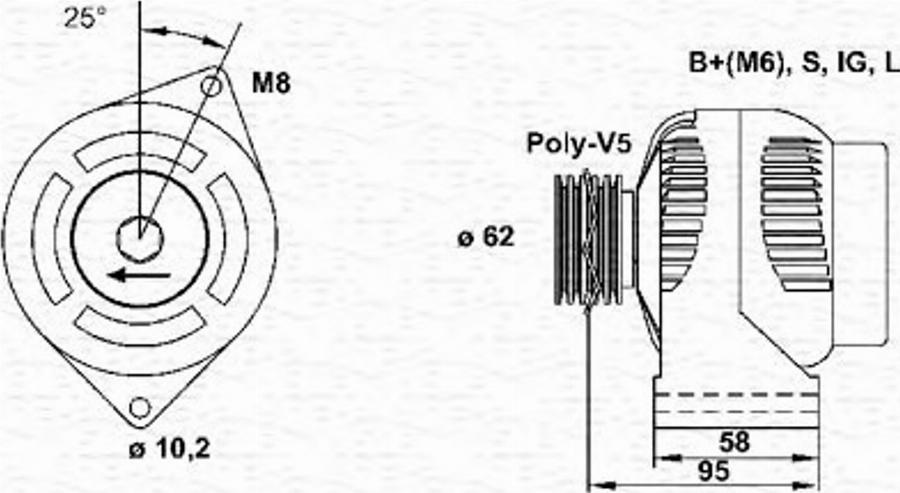 Magneti Marelli 943346028010 - Ģenerators autodraugiem.lv