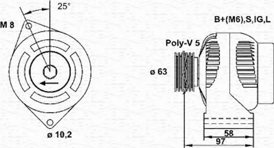 Magneti Marelli 943346075010 - Ģenerators autodraugiem.lv