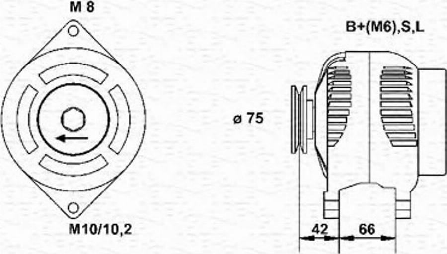 Magneti Marelli 943346072010 - Ģenerators autodraugiem.lv