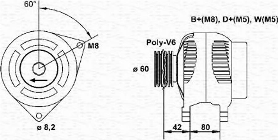 Magneti Marelli 943346148010 - Ģenerators autodraugiem.lv