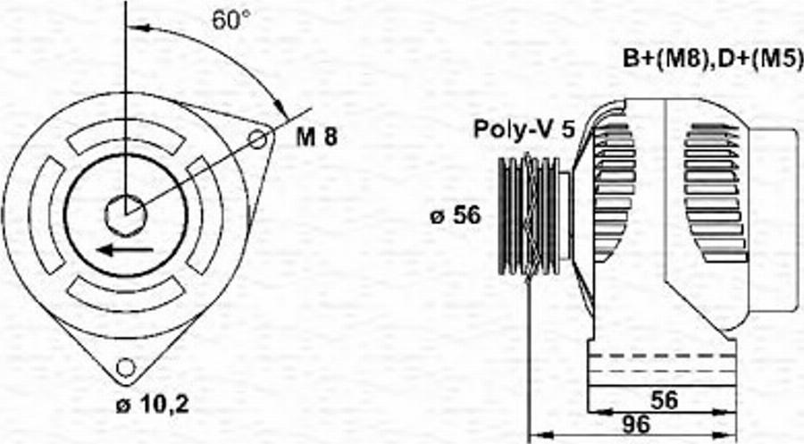 Magneti Marelli 943346154010 - Ģenerators autodraugiem.lv