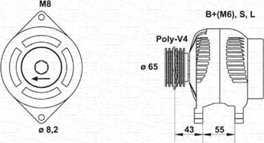 Magneti Marelli 943346134010 - Ģenerators autodraugiem.lv