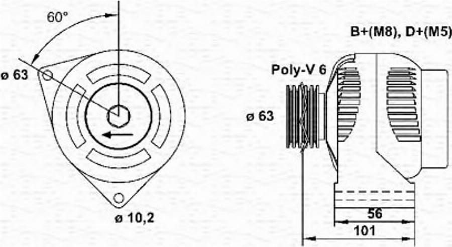 Magneti Marelli 943346223010 - Ģenerators autodraugiem.lv