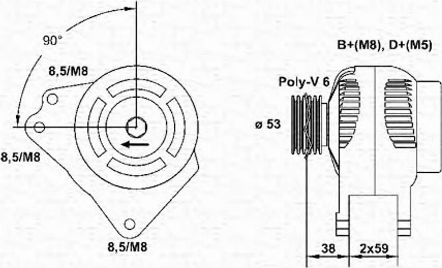 Magneti Marelli 943354136010 - Ģenerators autodraugiem.lv