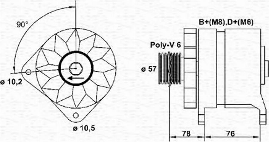 Magneti Marelli 943355094010 - Ģenerators autodraugiem.lv