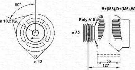 Magneti Marelli 943355095010 - Ģenerators autodraugiem.lv