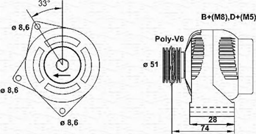 Magneti Marelli 943355093010 - Ģenerators autodraugiem.lv