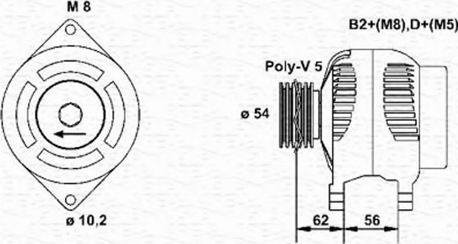 Magneti Marelli 943355049010 - Ģenerators autodraugiem.lv