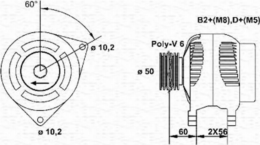 Magneti Marelli 943355048010 - Ģenerators autodraugiem.lv