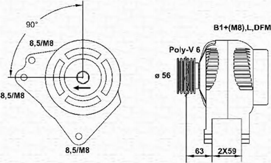 Magneti Marelli 943355062010 - Ģenerators autodraugiem.lv