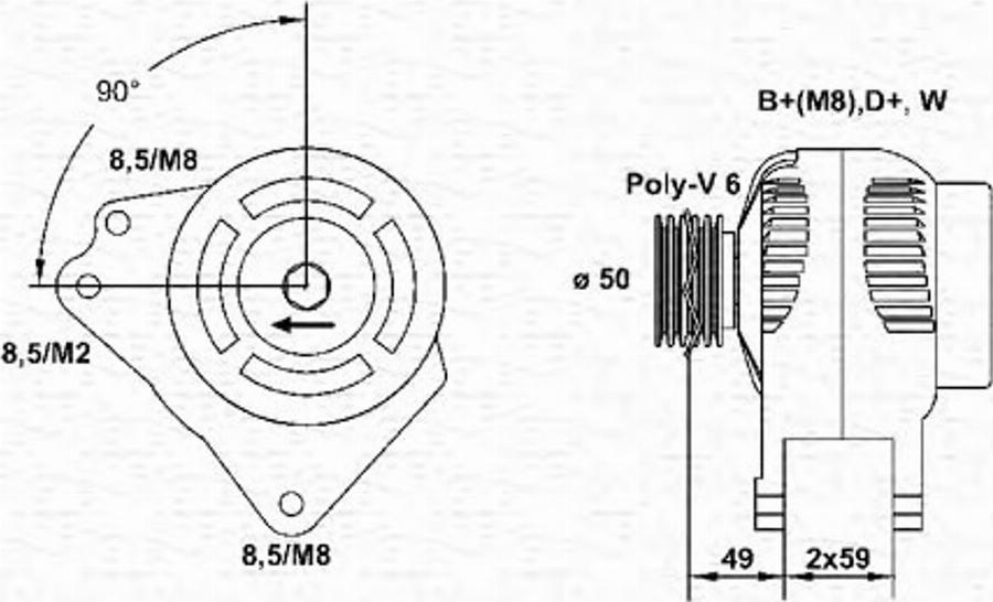 Magneti Marelli 943355004010 - Ģenerators autodraugiem.lv