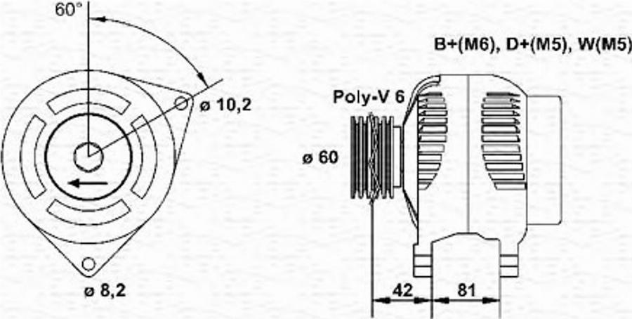 Magneti Marelli 943355001010 - Ģenerators autodraugiem.lv