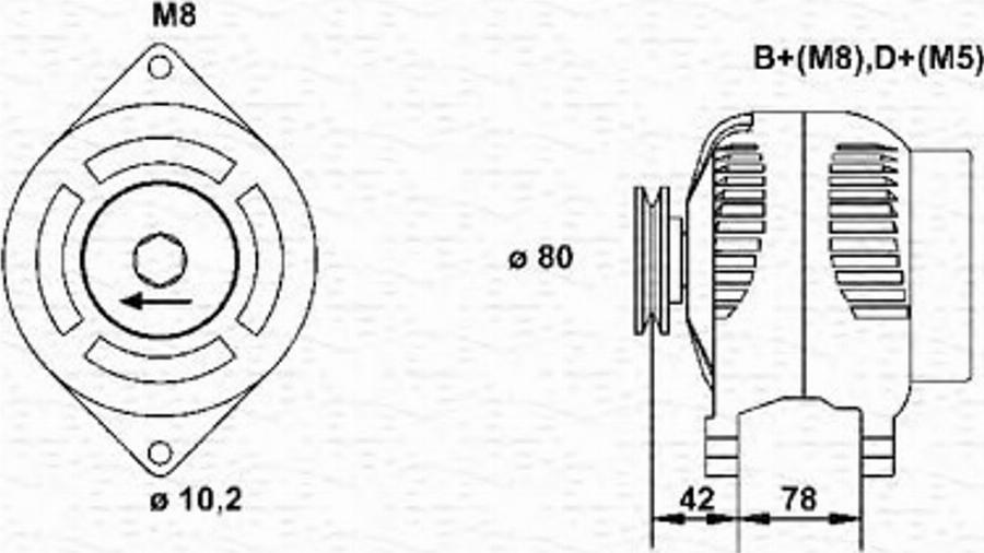 Magneti Marelli 943355029010 - Ģenerators autodraugiem.lv