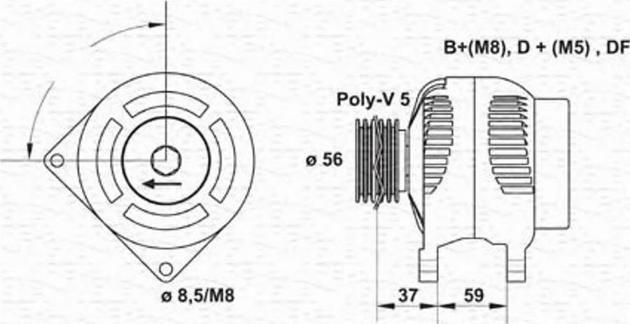 Magneti Marelli 943355027010 - Ģenerators autodraugiem.lv