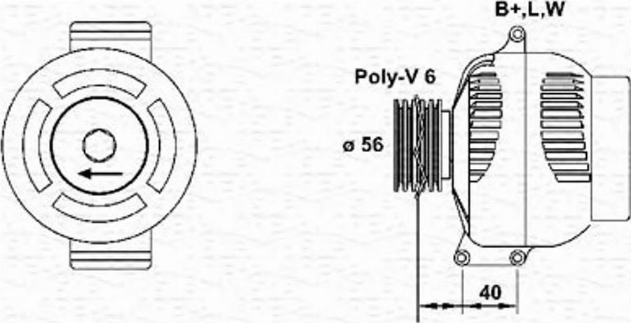 Magneti Marelli 943355196010 - Ģenerators autodraugiem.lv