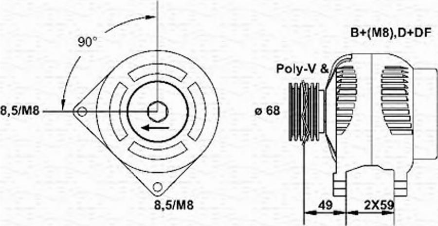 Magneti Marelli 943355108010 - Ģenerators autodraugiem.lv