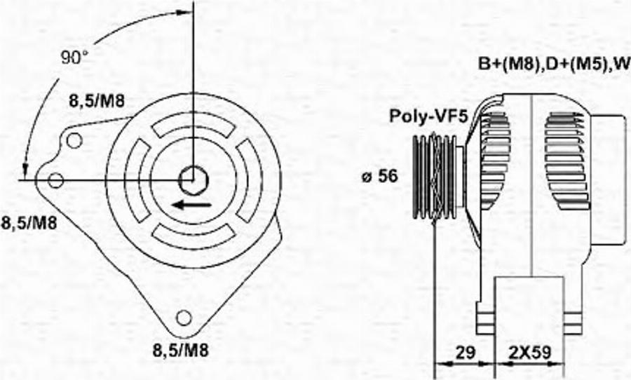 Magneti Marelli 943355117010 - Ģenerators autodraugiem.lv