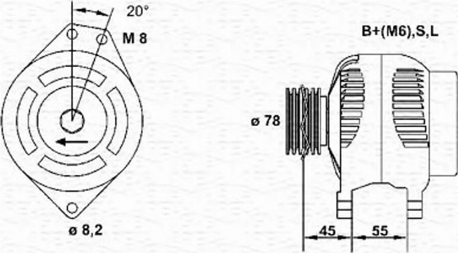 Magneti Marelli 943355183010 - Ģenerators autodraugiem.lv