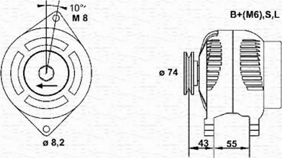 Magneti Marelli 943355182010 - Ģenerators autodraugiem.lv