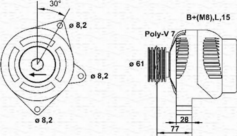 Magneti Marelli 943355133010 - Ģenerators autodraugiem.lv