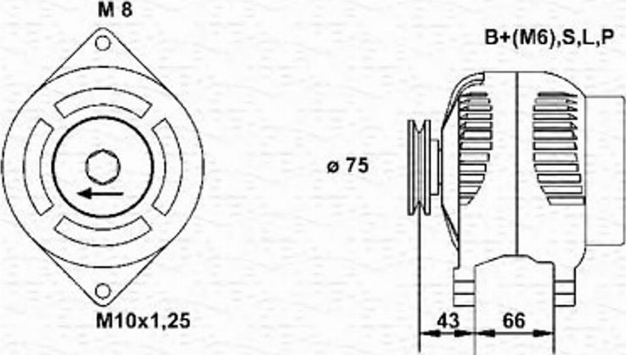 Magneti Marelli 943355172010 - Ģenerators autodraugiem.lv