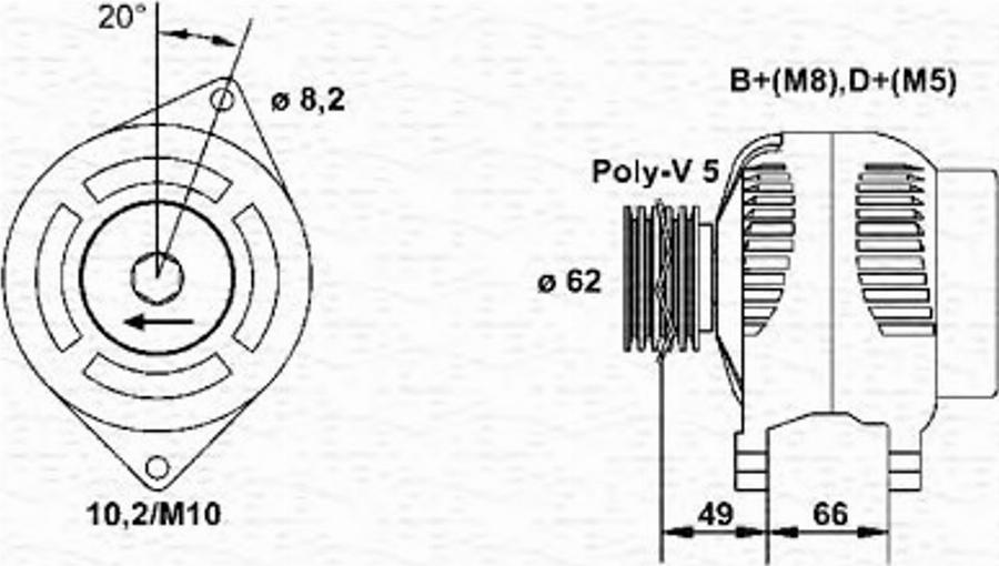 Magneti Marelli 943356995010 - Ģenerators autodraugiem.lv