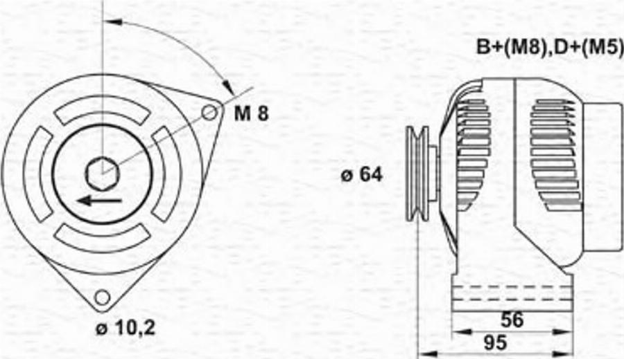 Magneti Marelli 943356943010 - Ģenerators autodraugiem.lv