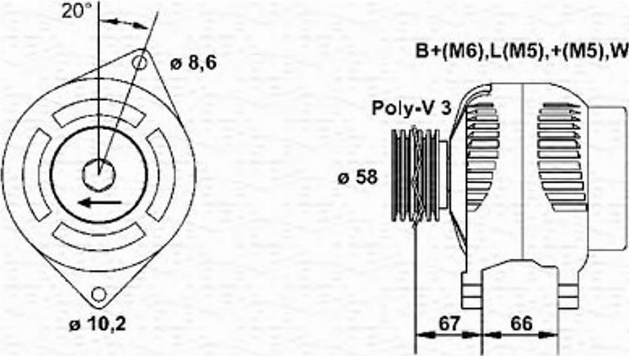 Magneti Marelli 943356959010 - Ģenerators autodraugiem.lv