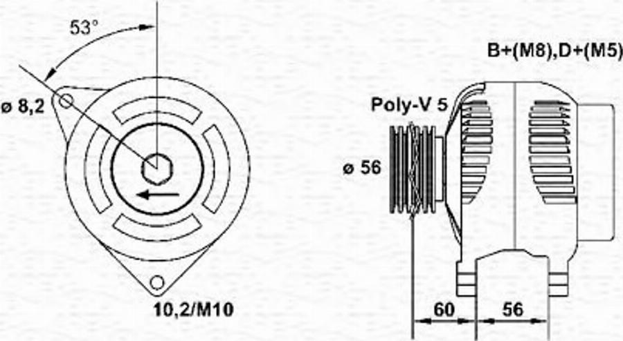 Magneti Marelli 943 35 696 601 0 - Ģenerators autodraugiem.lv