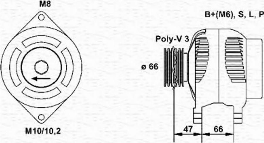 Magneti Marelli 943356935010 - Ģenerators autodraugiem.lv