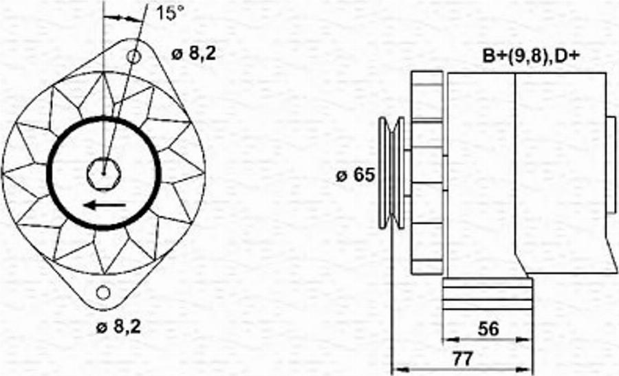 Magneti Marelli 943356444010 - Ģenerators autodraugiem.lv