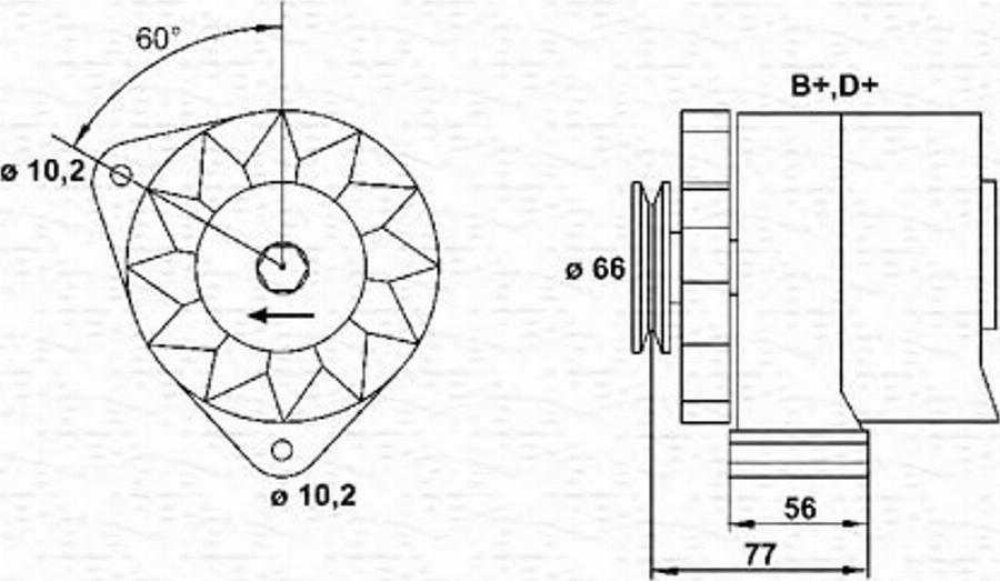 Magneti Marelli 943356465010 - Ģenerators autodraugiem.lv