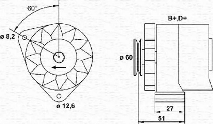 Magneti Marelli 943356544010 - Ģenerators autodraugiem.lv