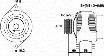 Magneti Marelli 943356554010 - Ģenerators autodraugiem.lv