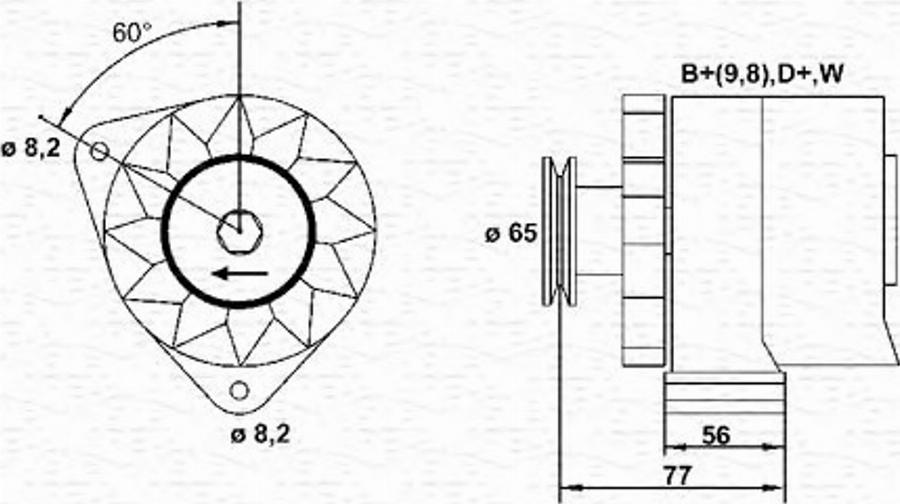 Magneti Marelli 943356536010 - Ģenerators autodraugiem.lv