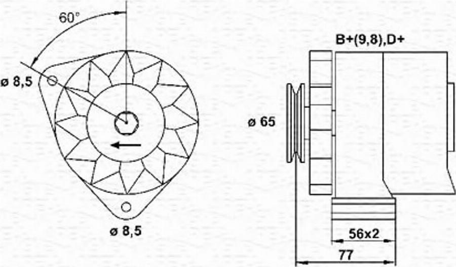 Magneti Marelli 943356646010 - Ģenerators autodraugiem.lv