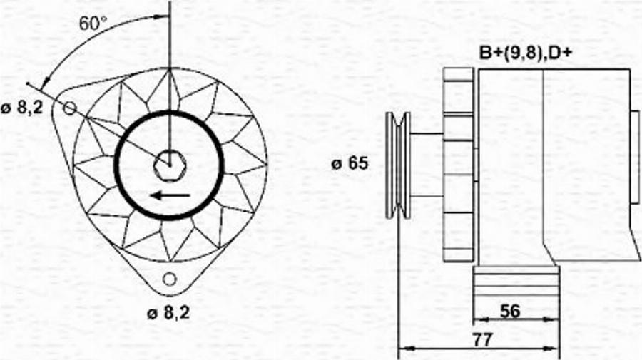 Magneti Marelli 943356668010 - Ģenerators autodraugiem.lv