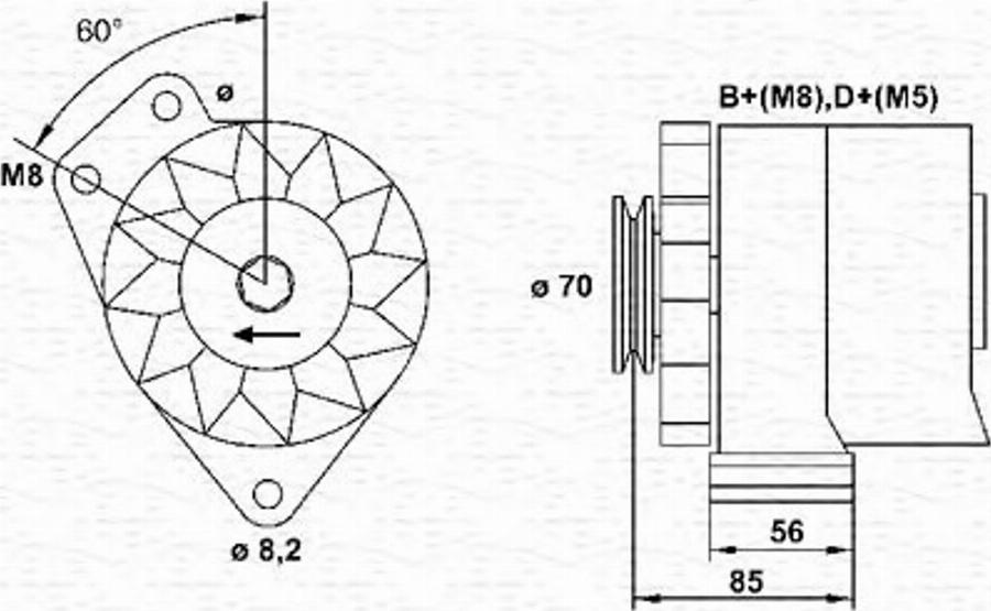 Magneti Marelli 943356604010 - Ģenerators autodraugiem.lv