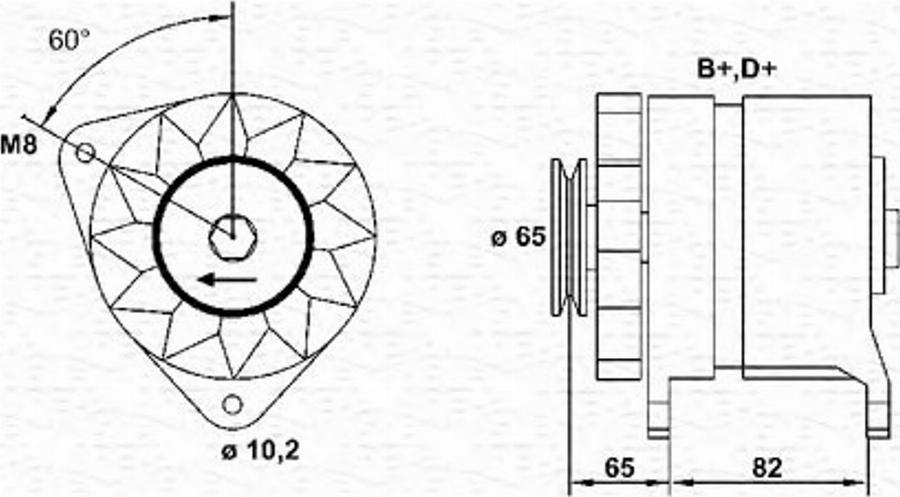 Magneti Marelli 943356608010 - Ģenerators autodraugiem.lv