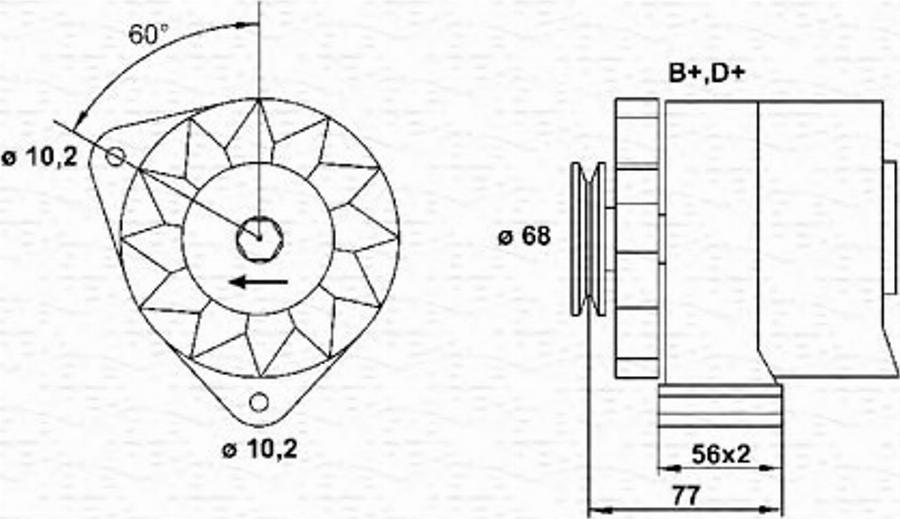 Magneti Marelli 943356619010 - Ģenerators autodraugiem.lv