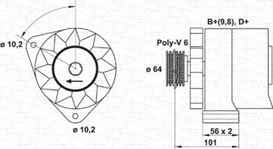 Magneti Marelli 943356615010 - Ģenerators autodraugiem.lv