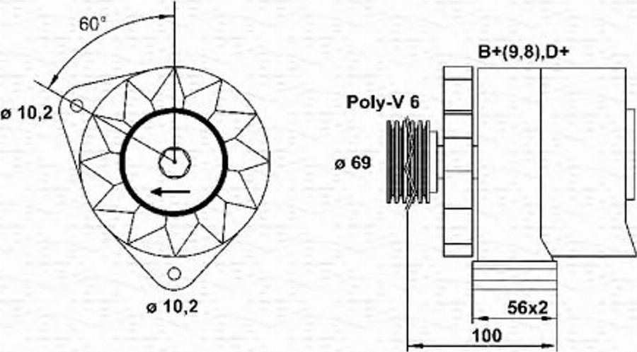 Magneti Marelli 943356617010 - Ģenerators autodraugiem.lv