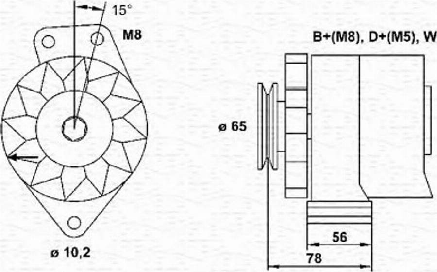 Magneti Marelli 943356681010 - Ģenerators autodraugiem.lv