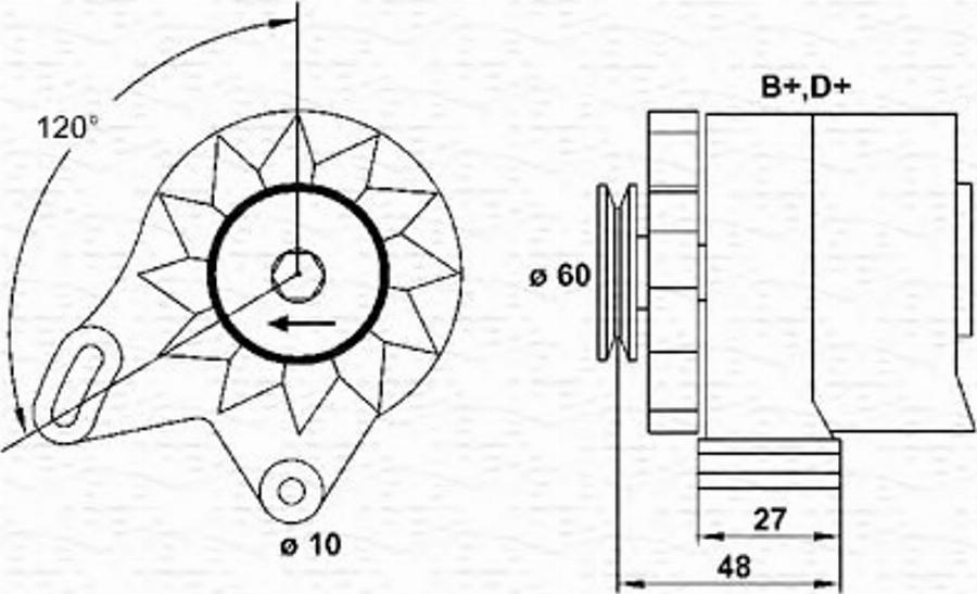 Magneti Marelli 943356143010 - Ģenerators autodraugiem.lv