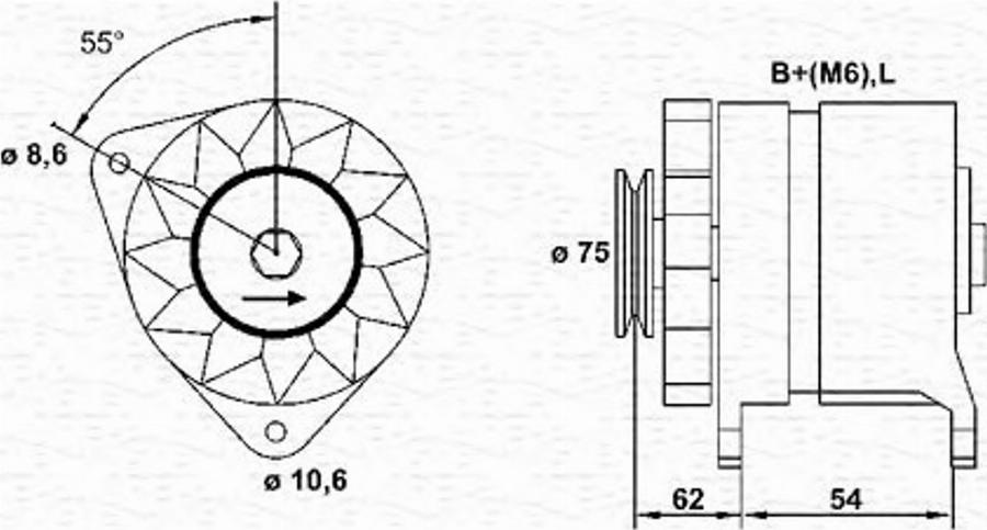 Magneti Marelli 943356107010 - Ģenerators autodraugiem.lv