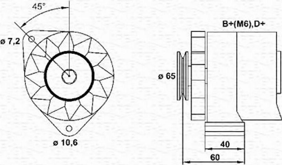 Magneti Marelli 943356125010 - Ģenerators autodraugiem.lv