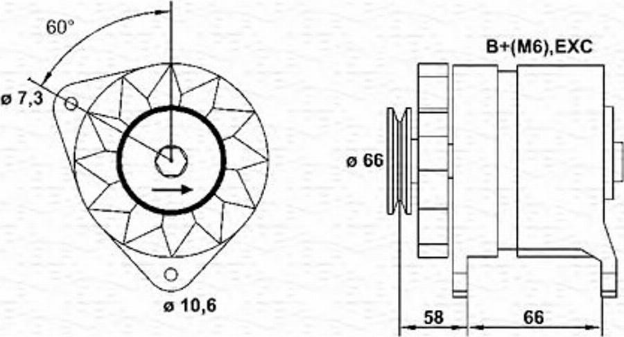 Magneti Marelli 943356123010 - Ģenerators autodraugiem.lv