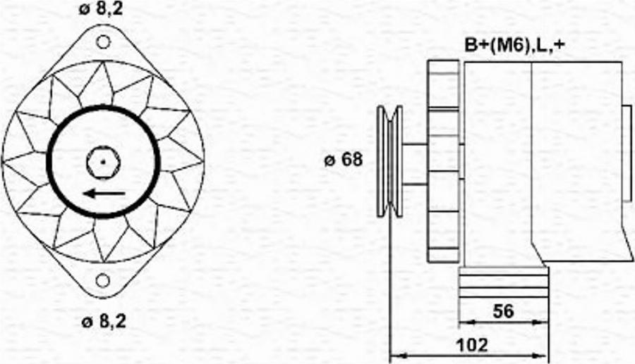 Magneti Marelli 943356174010 - Ģenerators autodraugiem.lv