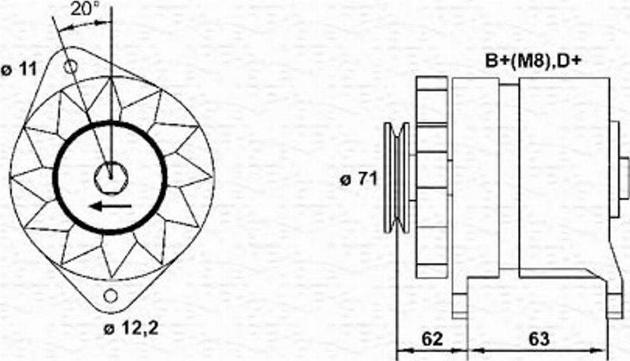 Magneti Marelli 943356859010 - Ģenerators autodraugiem.lv