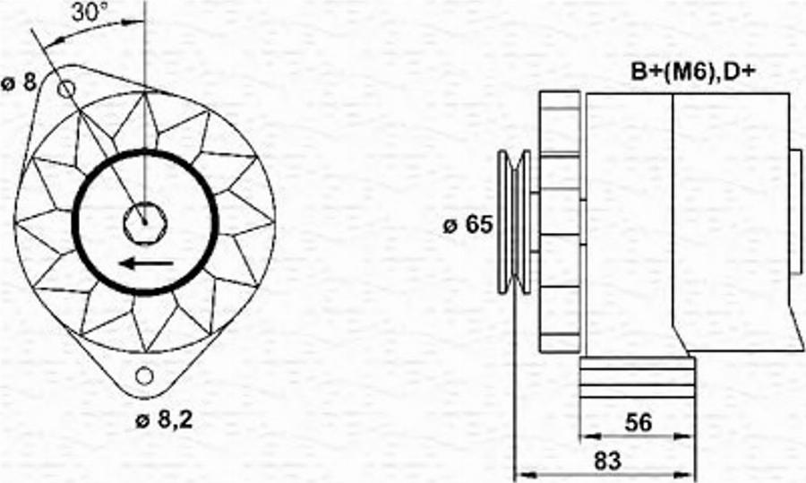 Magneti Marelli 943356308010 - Ģenerators autodraugiem.lv